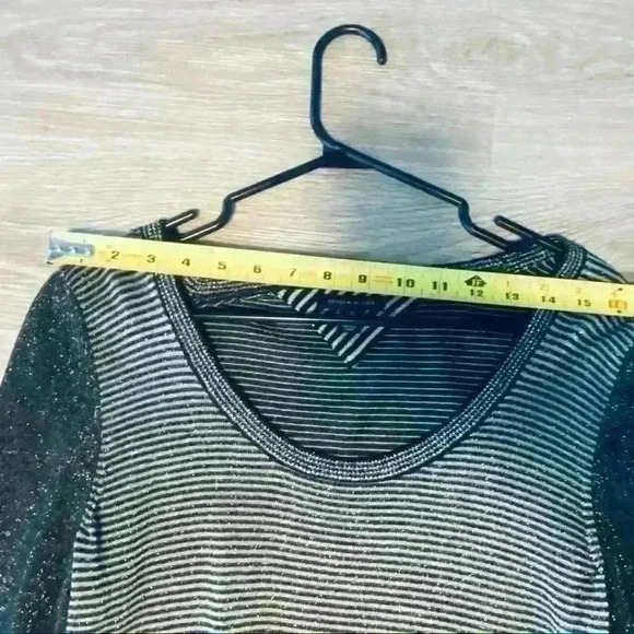 TOMMY  HILFIGER KNIT CREPE GREY DRESS SIZE LARGE - Picture 8 of 10